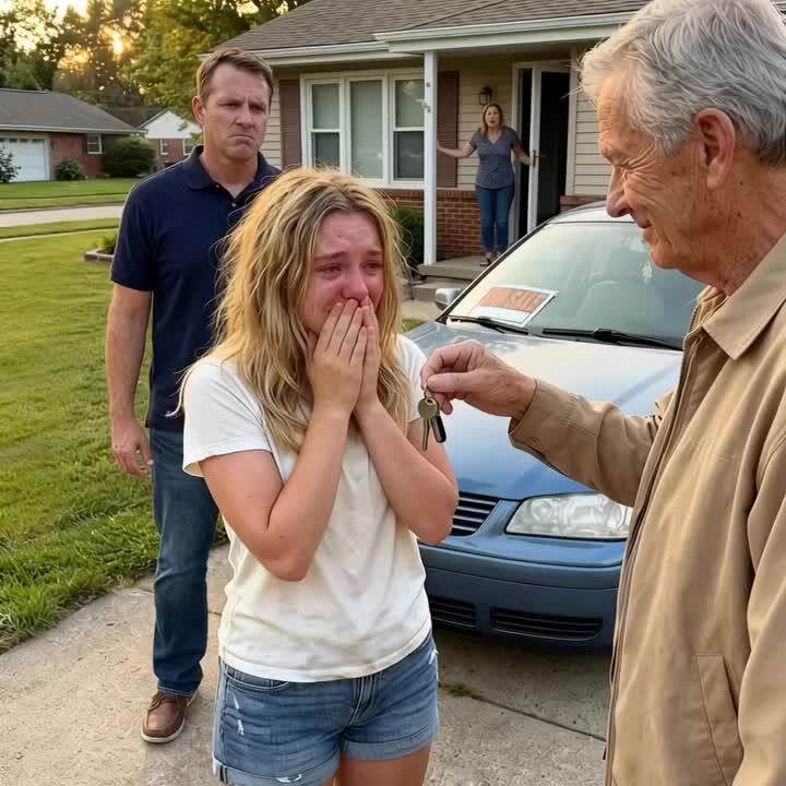 My father’s eyes widened the second I stepped out of the taxi. “Sweetheart… why on earth did you arr…