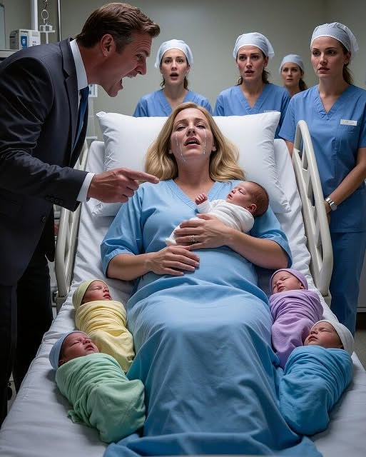 When She Gave Birth to Quintuplets, the Father Walked Out in Silence—Thirty Years Later, She Faced the Whole Town and Revealed a Truth That No Whisper Could Hide