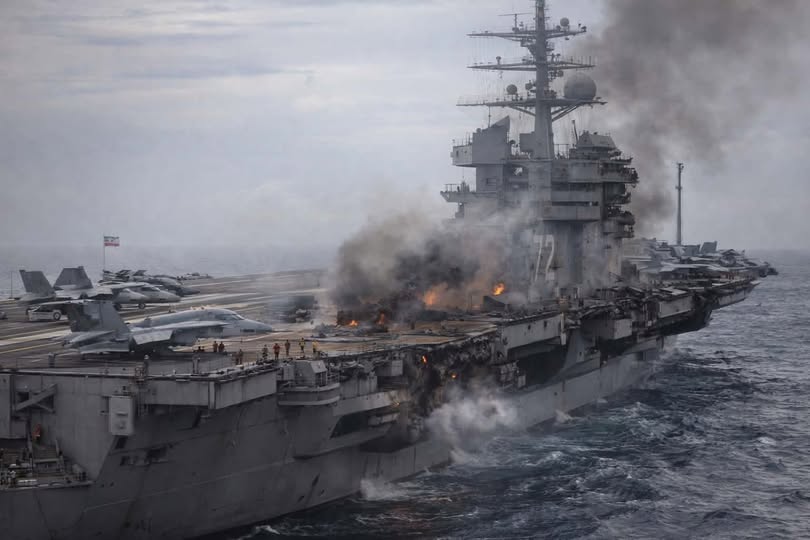 USS Abraham Lincoln Naval Giant Under Attack, at least 3 soldiers…See more