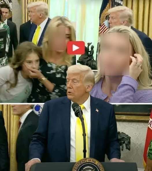 This is just in‼️ President Trump cuts White House speech short as he rushes from podium after \\\’medical emergency.\\\’ 💔 This is so sad, but what a man the President is as he walked over immediately to assist. Karoline Leavitt also took the press out of the room, shouting “Everybody get out.” We hope nothing serious happened. 🙏 The video and the full story is below.