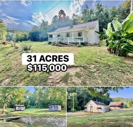 Farmhouse with Free Natural Gas & Mineral Rights on 31+ Acres. $115,000 – DETAILS👇