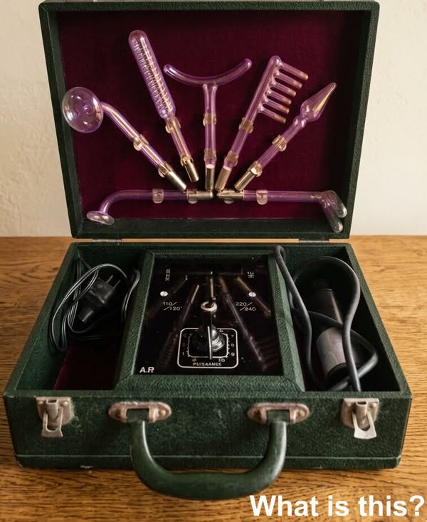 We found this in my lαte grandfather’s cupboard. When we opened the case, we just stared at it in confusion for a while but still couldn’t figure out what it is. Does anyone know what this could be? Check the first comment for the answer