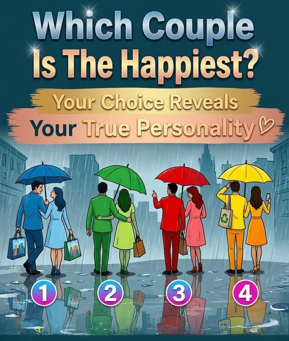 Which Couple Is The Happiest? Your Choice Reveals Your True Personality Read more in the 1st comment 👇