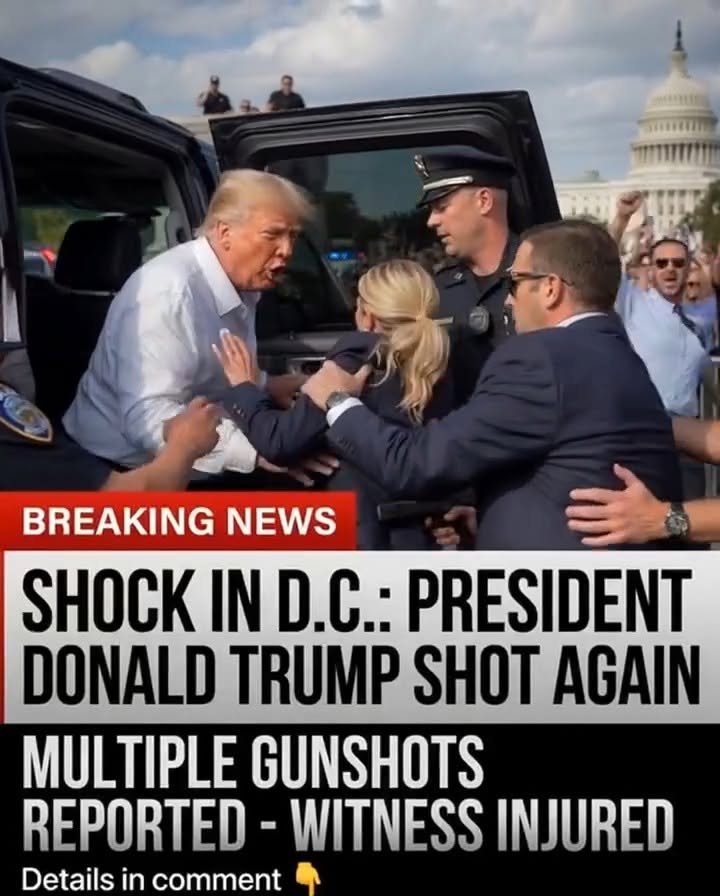 🚨BREAKING NEWS: 😔Shock in D.C.: President Donald Trump Shot @G@!N…See More⤵️