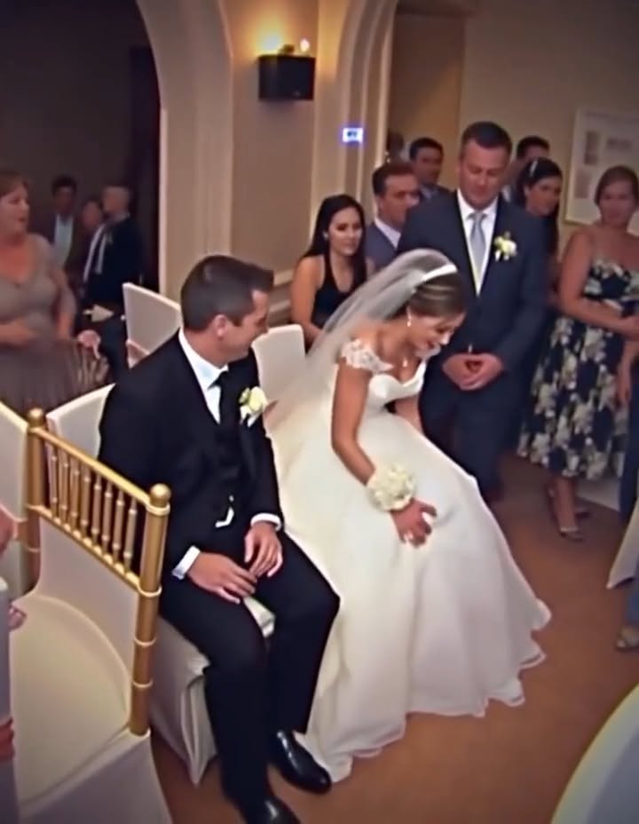 At the wedding, something started moving under the bride’s dress! …
