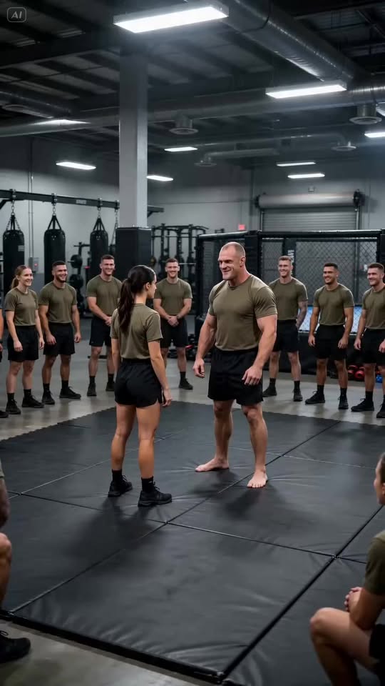 A young sergeant challenged a female recruit to a fight, trying to humiliate her in front of the entire company: but when the young woman pulled this out of her pocket, everyone froze in shock
