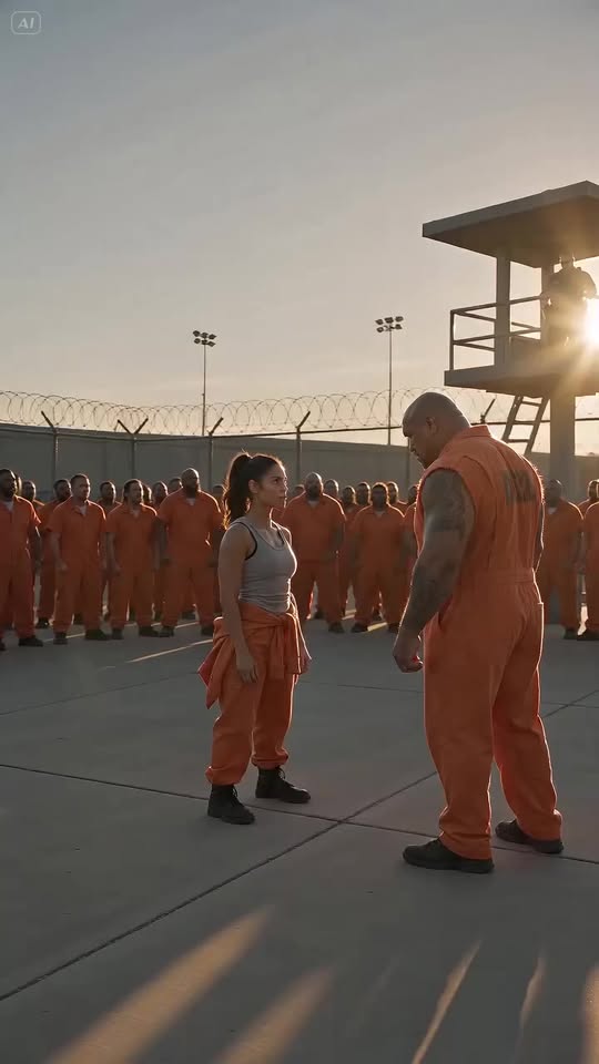 The most feared inmate in the prison challenged a young woman to a fight in front of hundreds of prisoners, without even suspecting who she had been before prison or how she had ended up behind bars…