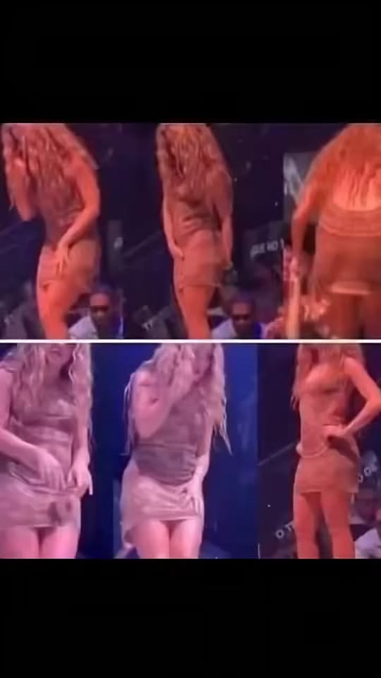 The moment Shakira leaves the stage after noticing that…See more;