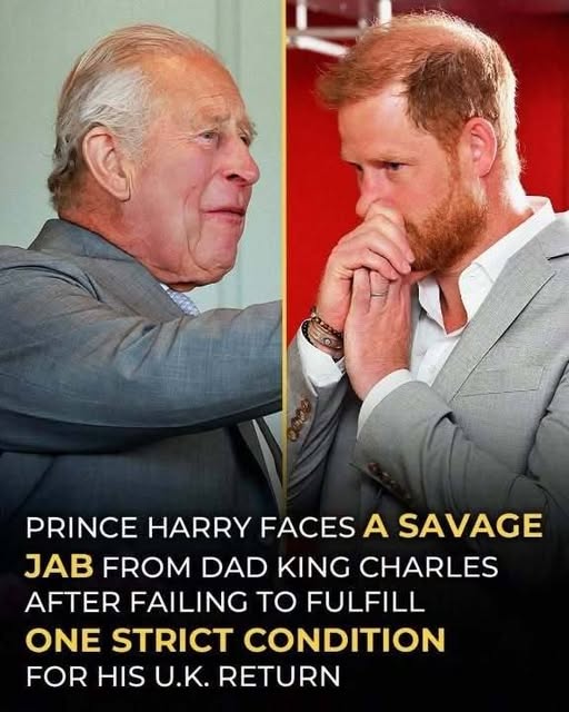King Charles reportedly initially offered his son an olive branch, until Prince Harry’s BLUNT ACTION changed the course of his U.K. visit. 😳 What recently transpired between father and son