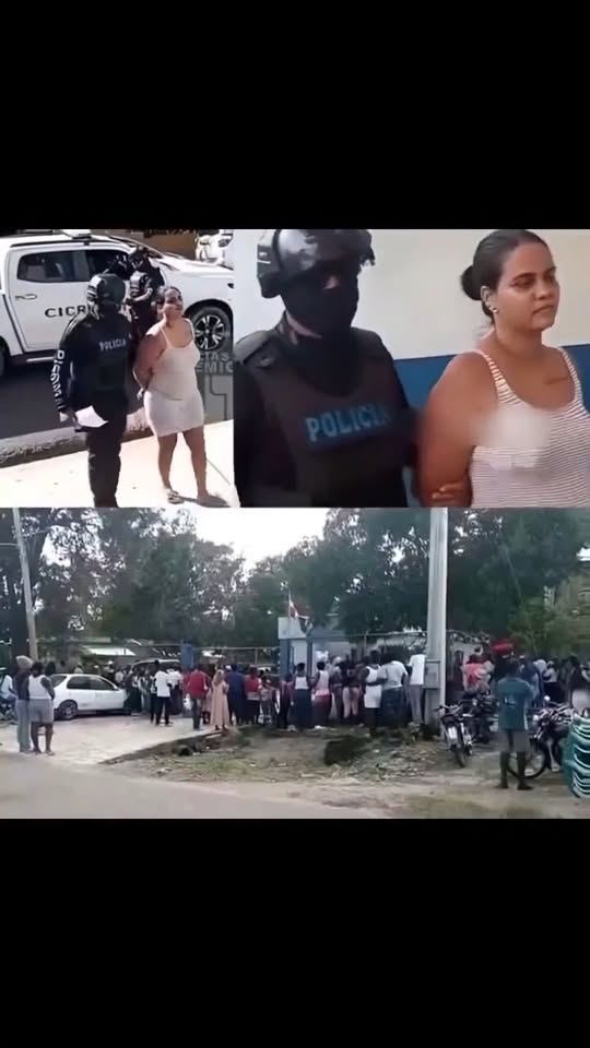 This woman was caught having