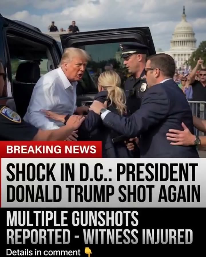 🚨BREAKING NEWS: 😔Shock in D.C.: President Donald Trump Shot @G@!N…See More⤵️