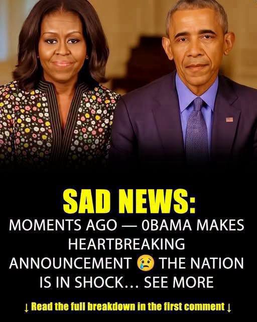 SAD NEWS: Just 30 Minutes Ago 0bama …See more