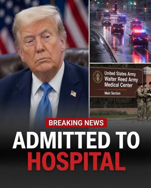 BREAKING ! Trump Taken to Walter Reed Medical – White House Says He…