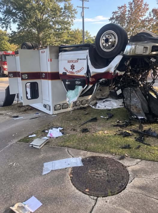 9 hurt, including newborn baby, in ambulance rollover crash…See more ㅤ͏⁠ㅤ