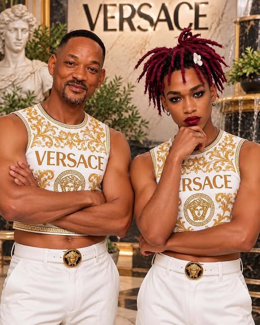 Will Smith & his stunning son Jaden break the internet in Versace menswear — redefining what masculinity truly