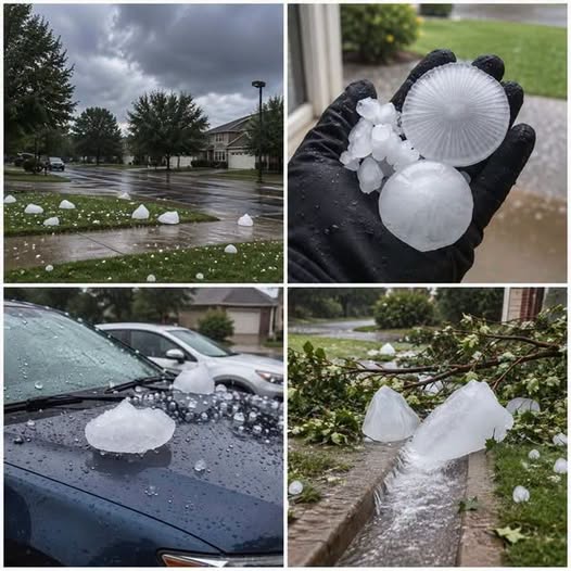 Red Alert: Severe hail just struck S-town… See more…